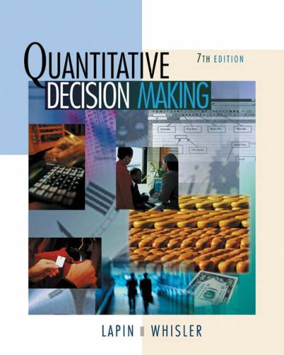 Quantitative Decision Making with Spreadsheet Applications