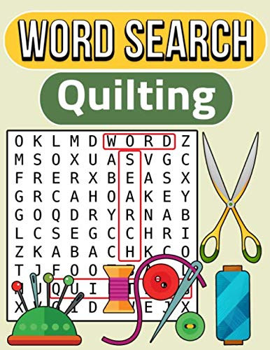 Quilting Word Search: Large Print Word Search Puzzle Book About Quilting
