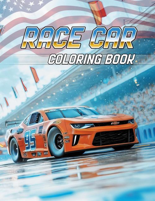 Race Car Coloring Book: Drivers and Cars from the World of Stock Car