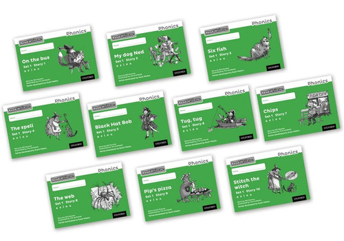 Read Write Inc. Phonics: Black and White Green Set 1 Storybooks Mixed