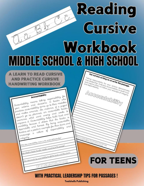 Reading Cursive Workbook Middle School & High School
