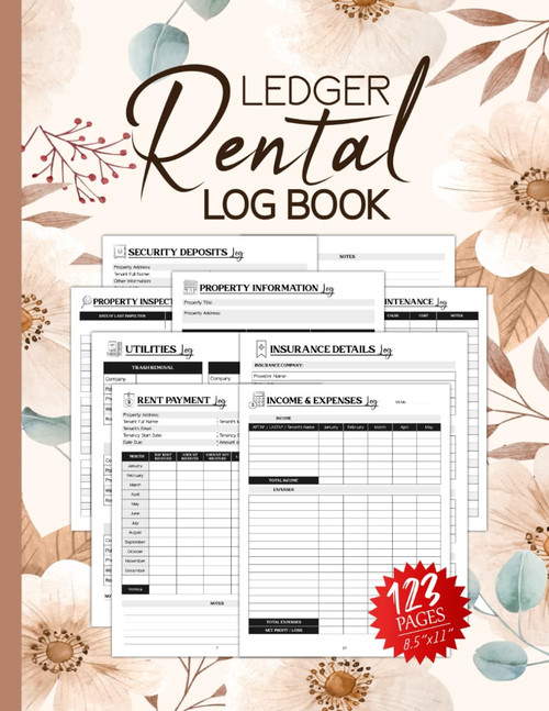 Rental Ledger Log Book: Rental Property Management Book for Property