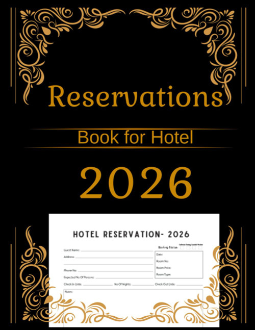 Reservations Book for Hotel 2026