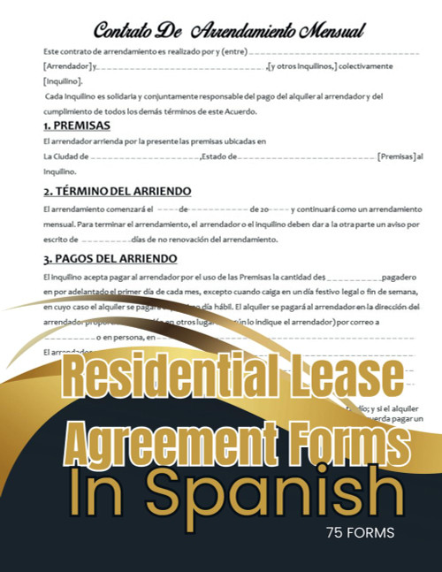 Residential lease agreement forms in spanish