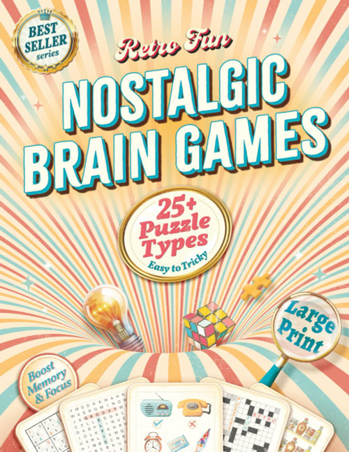 Retro Fun Nostalgic Brain Games for Seniors & Adults