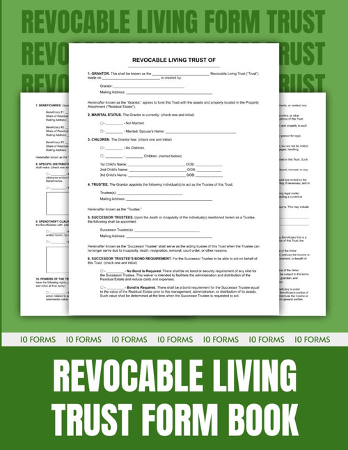 Revocable Living Trust Form Book