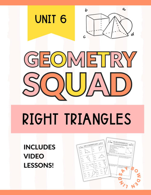Right Triangle Trigonometry Geometry Workbook: SOH CAH TOA