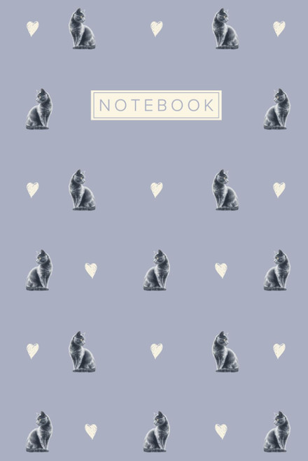 Russian Blue Cat Notebook: Cute Aesthetic Lined Journal for Russian Blue