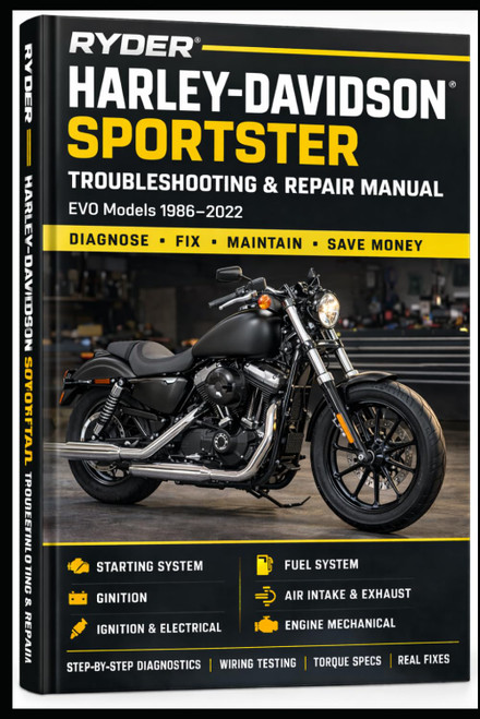 RYDER Harley-Davidson Sportster Complete Troubleshooting & Repair Manual