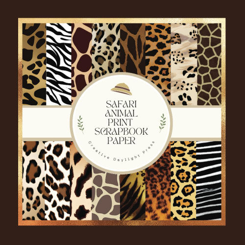 Safari Animal Print Scrapbook Paper