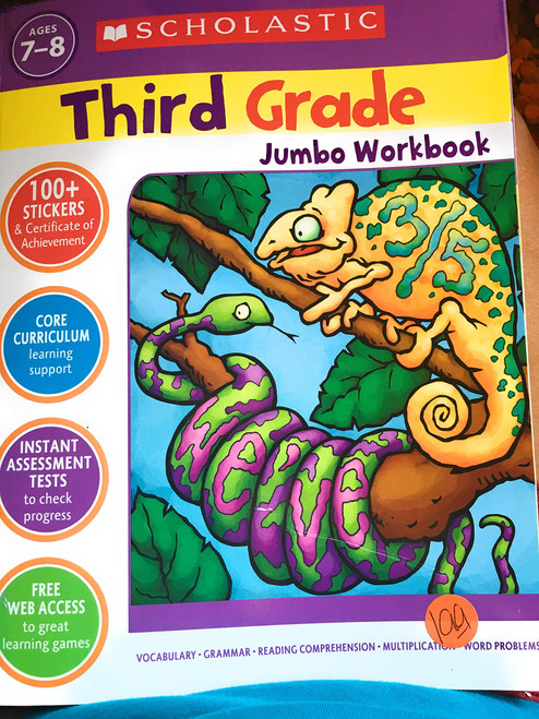 Scholastic Jumbo Workbook, Grade 3