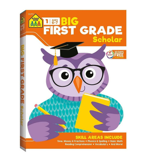 School Zone- Big First Grade Scholar Workbook-320 pages
