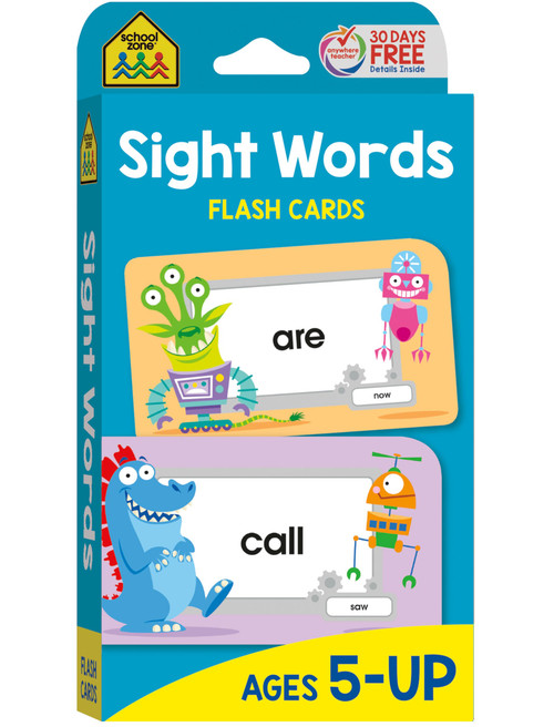 School Zone Sight Words Flash Cards: 56 Cards