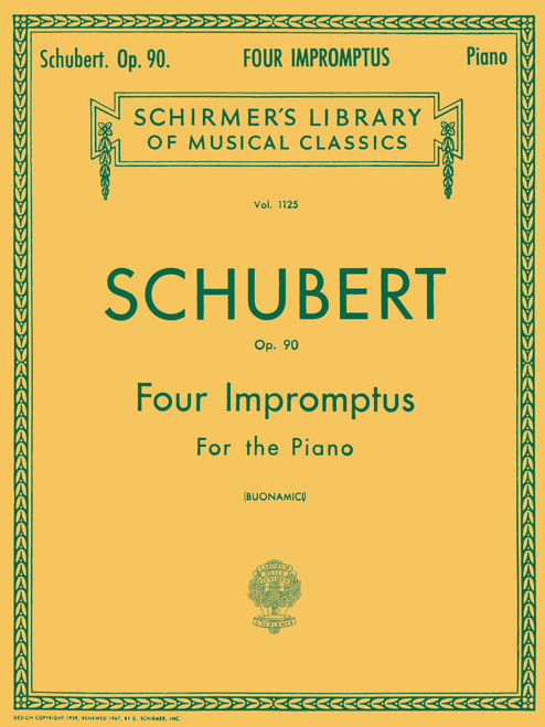 Schubert – Four Impromptus for Piano, Op. 90