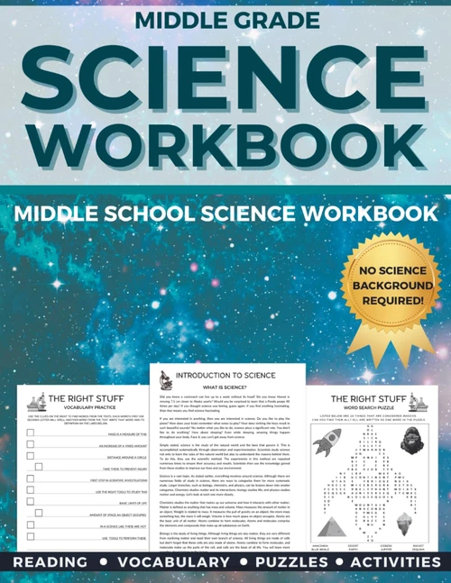 Science Workbook Middle Grade: Middle School Science Workbook