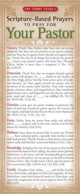 Scripture-Based Prayers to Pray for Your Pastor 50-pack