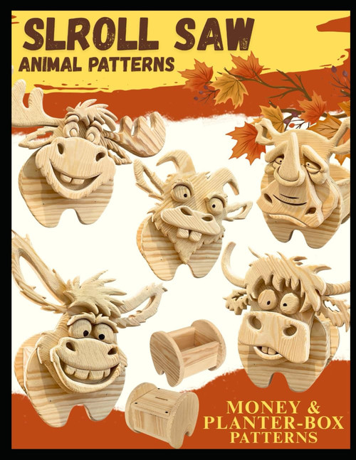 Scroll Saw Patterns: Bull, Goat, Donkey, Moose, Rhino