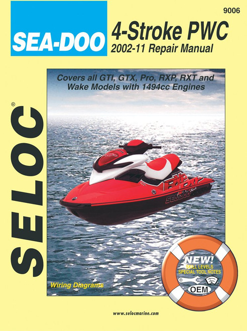 Sea-Doo Personal Watercraft, 2002-11 Repair Manual All 4-Stroke Models