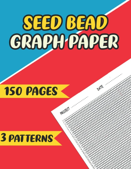 Seed Bead Graph Paper: 3 Patterns, 150 Pages, 8.5 X 11 In, Multiple Seed