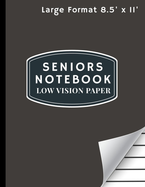 Seniors Notebook Low Vision Paper