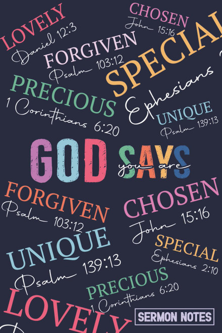 Sermon Notes: Church Sermon Journal | Sermon Notebook | Christian Sermon