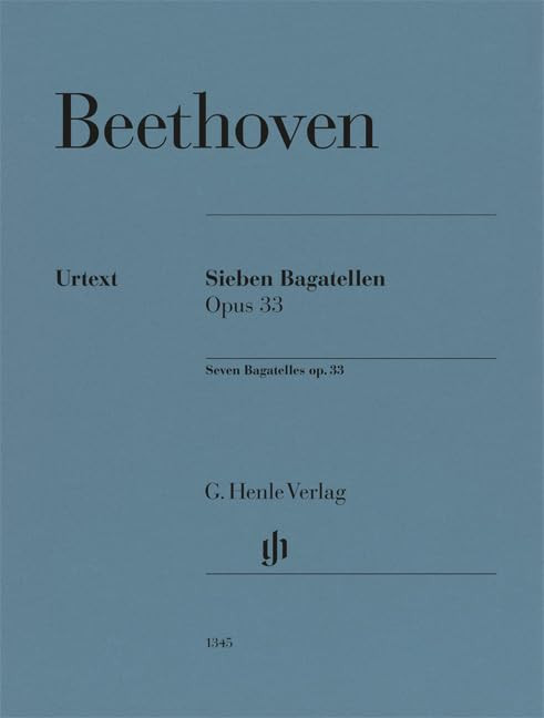 Seven Bagatelles op. 33 Piano (German Edition)