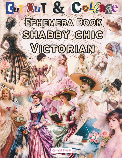 Shabby Chic Victorian Ephemera Book Cut and Collage Papers for Art