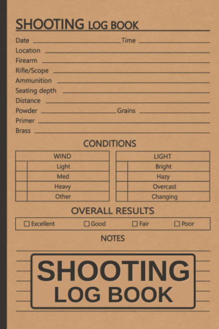 Shooting Log Book: Perfect Shooters Record Book