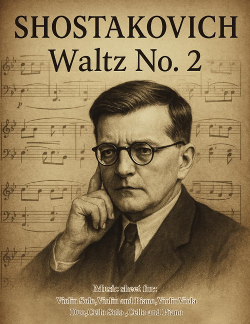 Shostakovich Waltz No. 2: Music sheet for: Violin Solo