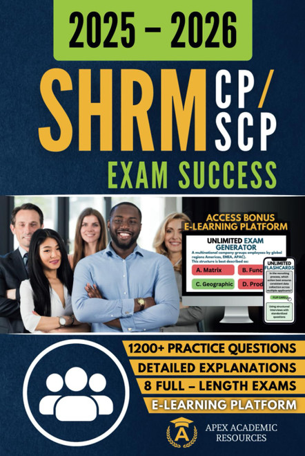SHRM-CP & SHRM-SCP Exam Success: Exam Prep Study Guide with Full-Length
