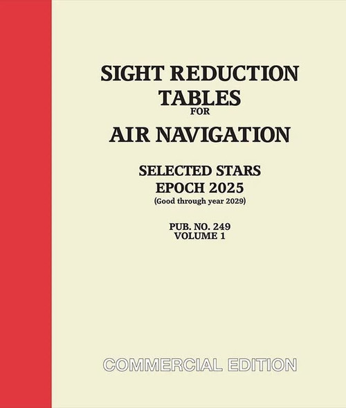 Sight Reduction Tables 249 Vol.1 Selected Stars EPOCH 2025