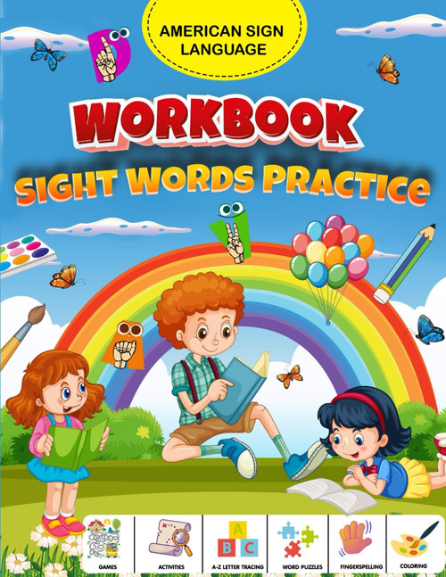 Sight Words Practice Workbook – American Sign Language