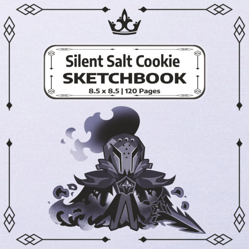 Silent Salt Cookie Sketchbook: A Cute Square Sketchbook for Drawing