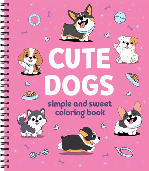 Simple and Sweet Coloring Book: Cute Dogs