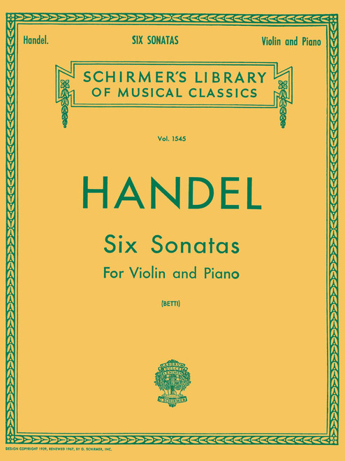 Six (6) Sonatas Violin Piano