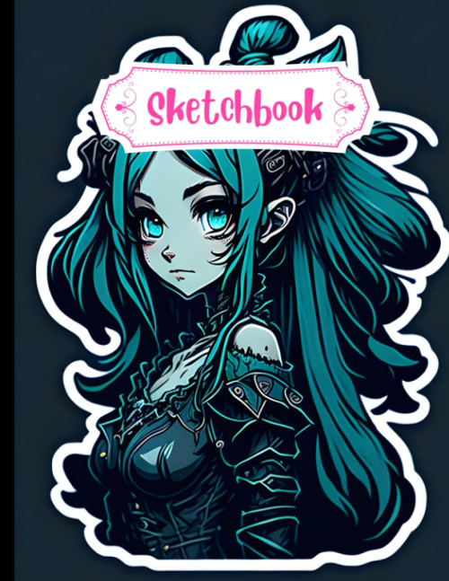 Sketch Book - Cute Hatsune Miku Long Hair