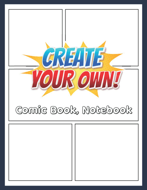 Sketch Your Own Comic Book| Blank Comic Sketch Book with a Variety of