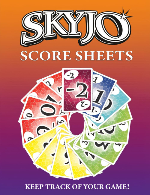 Skyjo Score Sheet: 120 Large Score Pads for Tracking