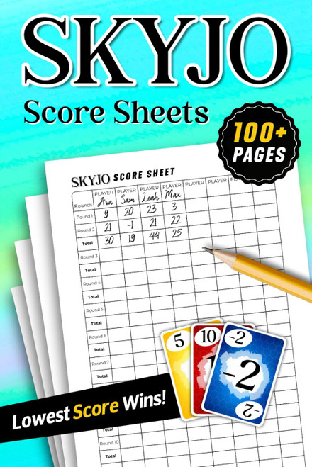 SKYJO Score Sheets: 100+ Pages For Scorekeeping (6x9)