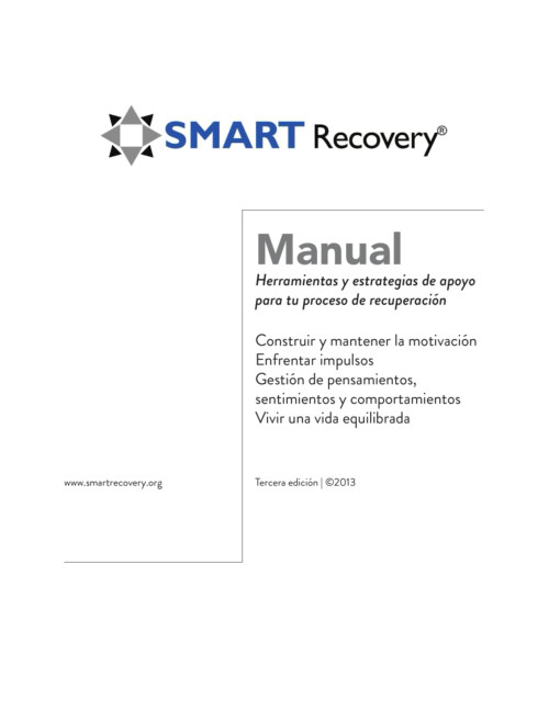 SMART Recovery Manual 3ra Edición (SMART Recovery Handbook Spanish)