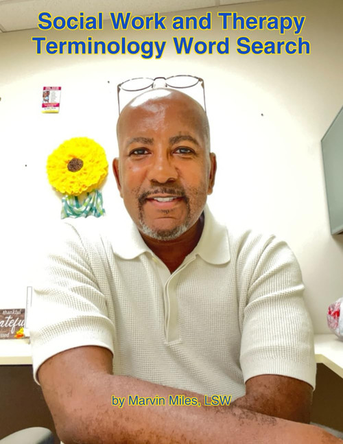 Social Work & Therapy Terminology - Word Search: Calm