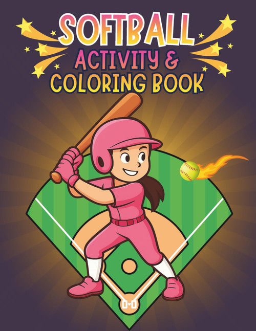 Softball Activity & Coloring Book