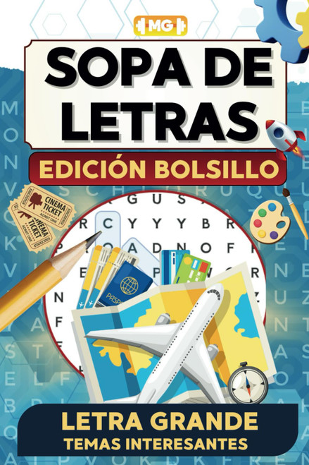 SOPA DE LETRAS Edición de Bolsillo con Letra Grande y Temas Interesantes