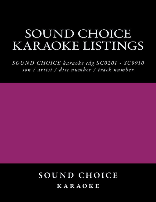 SOUND CHOICE karaoke listings