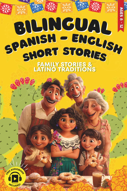 Spanish – English Bilingual Short Stories for Kids Ages 8-12: Delicious Tales of Food
