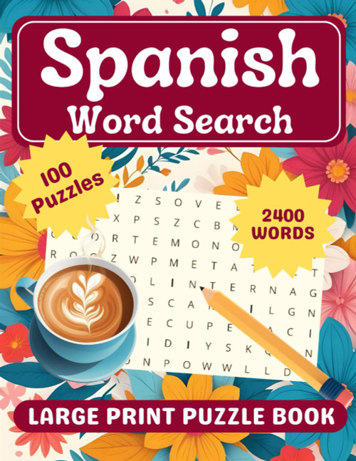Spanish Word Search Book for Adults and Seniors