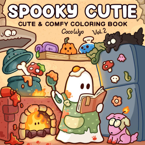 Spooky Cutie: Vol. 2 Coloring Book for Adults and Teens Featuring Lovely