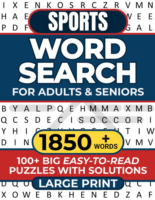 Sports Word Search for Adults & Seniors