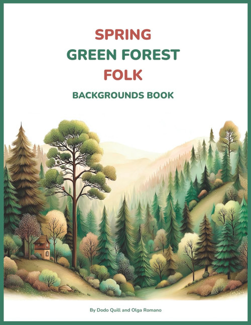 Spring Green Forest Folk Backgrounds Book