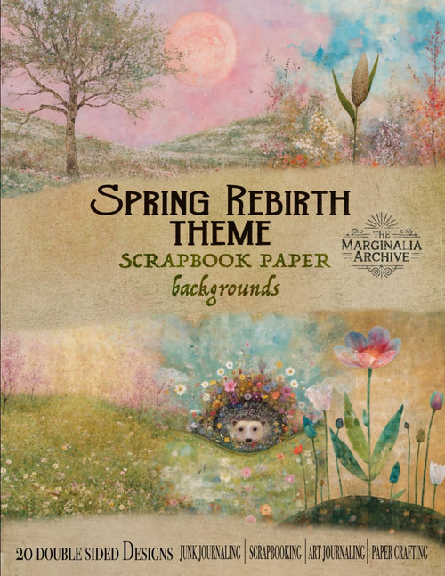 Spring rebirth theme scrapbook paper backgrounds
